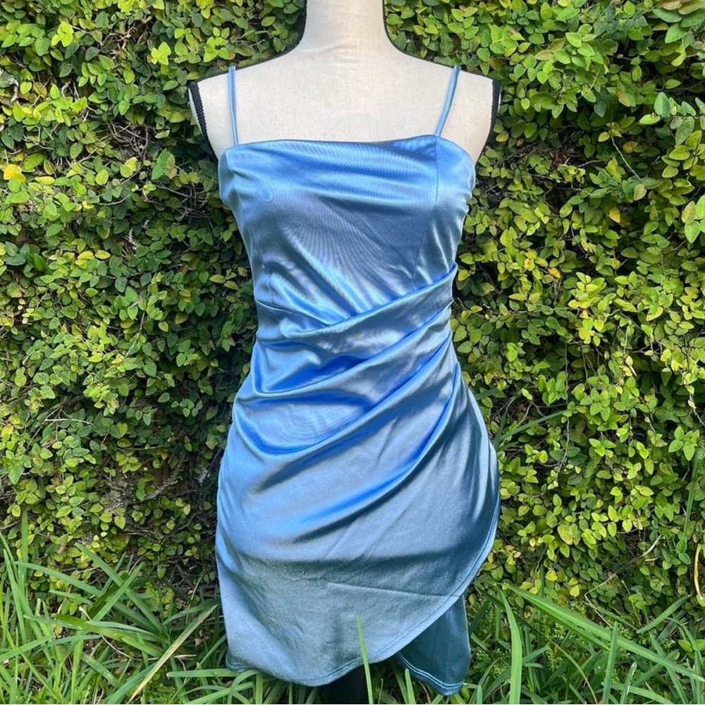 Windsor Shimmering Blue Mini Dress